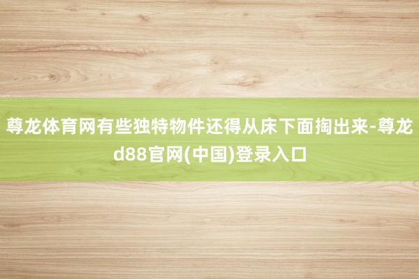 尊龙体育网有些独特物件还得从床下面掏出来-尊龙d88官网(中国)登录入口